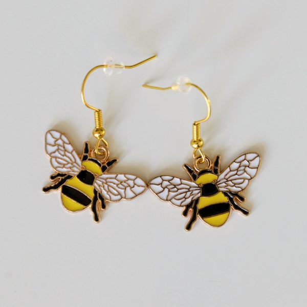 Bee Themed Hook Earrings