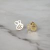 Minimalist Bee Stud Earrings