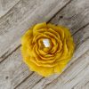 Peony-Handmade-Natural-Beeswax-Candle-Yellow1 Handmade Beeswax Candle - Peony