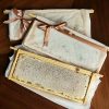 Pure-Raw-Natural-Local-Honeycomb-1-Whole-Honey-Frame-Gift-Wrapped-Brown-Ribbon-1 Whole Honeycomb Frame