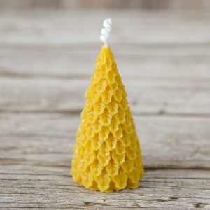 Handmade Beeswax Candle - Christmas Tree